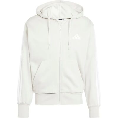 Adidas Sweatshirt Wonder Aluminium - Sportswear - M 3S FL FZ HD Adidas Sweatshirt Wonder Aluminium - Sportswear - M 3S FL FZ HD
