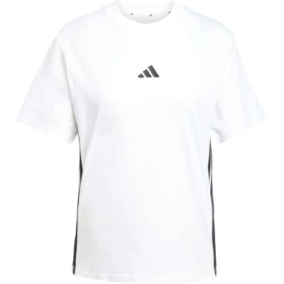 adidas Μοντέλο Βαμβακερό T-Shirt 3 Ρίγες - Γυναίκα - Λευκό - T-Shirt adidas Μοντέλο Βαμβακερό T-Shirt 3 Ρίγες - Γυναίκα - Λευκό - T-Shirt