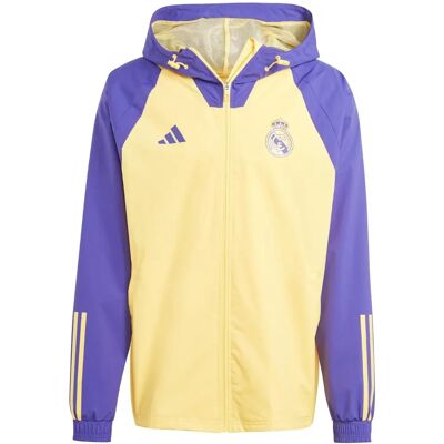 Adidas 2023-2024 Real Madrid Allweather Jas - Jas Adidas 2023-2024 Real Madrid Allweather Jas - Jas