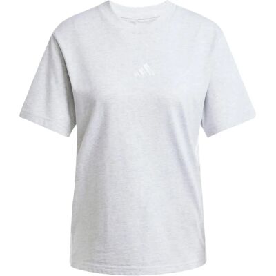 Maglietta in cotone 3-Stripes adidas - Donna - Grigio Maglietta in cotone 3-Stripes adidas - Donna - Grigio