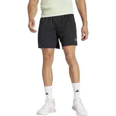 adidas Train Essentials Seasonal Big Logo Shorts - Zwart - Shorts adidas Train Essentials Seasonal Big Logo Shorts - Zwart - Shorts