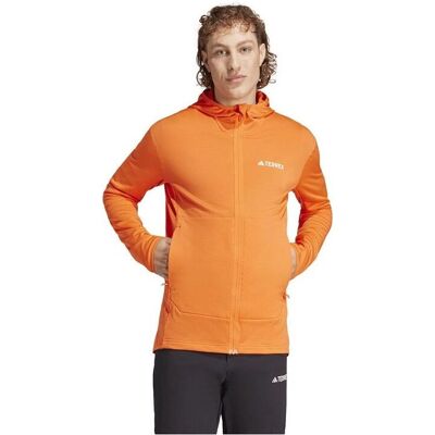 adidas XPERIOR LIGHT FLEECE HOODED JACKET - Orange - Herren adidas XPERIOR LIGHT FLEECE HOODED JACKET - Orange - Herren