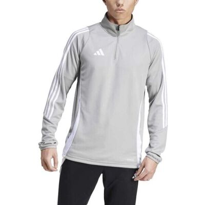 adidas Tiro 24 Training Top - Gri - Material AEROREADY care absoarbe umiditatea - Croială slim - Materiale reciclate - Tricou de antrenament adidas Tiro 24 Training Top - Gri - Material AEROREADY care absoarbe umiditatea - Croială slim - Materiale reciclate - Tricou de antrenament