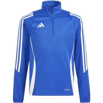Adidas Tiro24 TRTOP Y Blue Slim Fit Sweat Top - Sweat Top Adidas Tiro24 TRTOP Y Blue Slim Fit Sweat Top - Sweat Top
