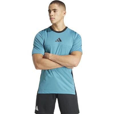 Adidas Referee 24 Coupe slim - T-shirt bleu - Publicité Adidas Referee 24 Coupe slim - T-shirt bleu - Publicité