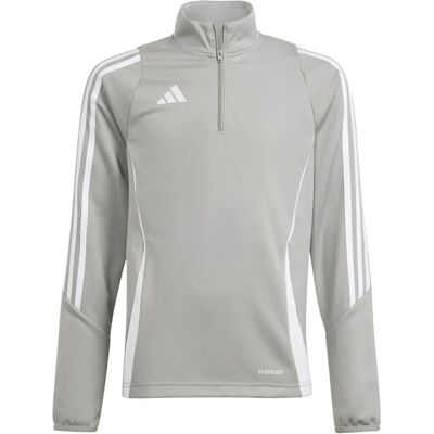 Adidas Tiro 24 Kinder Grau Sweatshirt - Fußball-Trainingsober Adidas Tiro 24 Kinder Grau Sweatshirt - Fußball-Trainingsober
