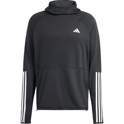 adidas Own the Run 3-Stripes Huvtröja - Svart - Löparhuvtröja adidas Own the Run 3-Stripes Huvtröja - Svart - Löparhuvtröja