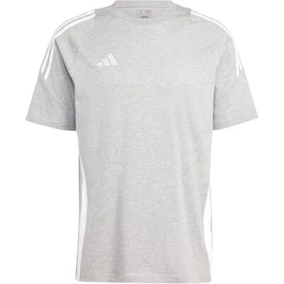 adidas Tiro 24 Szara bawełniana koszulka - Odzież sportowa adidas Tiro 24 Szara bawełniana koszulka - Odzież sportowa