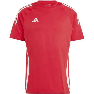 Adidas Tiro 24 Red Cotton Training T-shirt - T-shirt Adidas Tiro 24 Red Cotton Training T-shirt - T-shirt