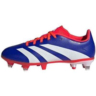 adidas Dziecięce Buty do Piłki Nożnej Predator League na Mokry Trawnik - Niebieskie adidas Dziecięce Buty do Piłki Nożnej Predator League na Mokry Trawnik - Niebieskie