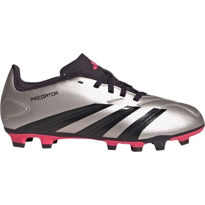 adidas Predator 24 Club Junior Fußballschuhe - Silber/Schwarz - Kinder FG adidas Predator 24 Club Junior Fußballschuhe - Silber/Schwarz - Kinder FG