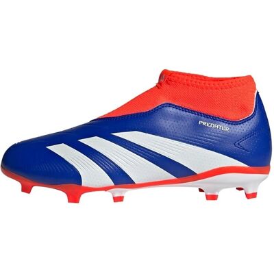 adidas Predator 24 League Laceless Football Boots - Blue/Wht/Red - 10 adidas Predator 24 League Laceless Football Boots - Blue/Wht/Red - 10