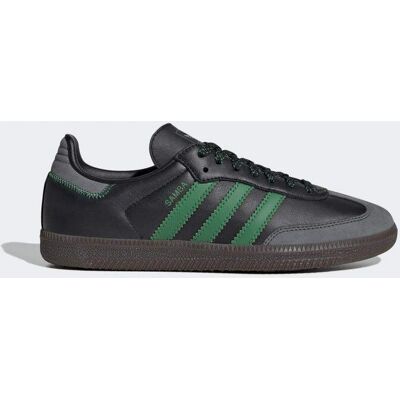 Pantofi de modă adidas Samba OG pentru femei - Negru Verde - UK 6,5 Pantofi de modă adidas Samba OG pentru femei - Negru Verde - UK 6,5