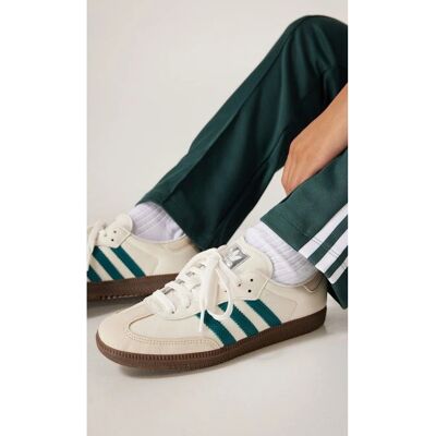 adidas Weiße/Grüne Samba OG Sneaker - Freizeit Schuhe adidas Weiße/Grüne Samba OG Sneaker - Freizeit Schuhe
