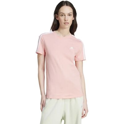 adidas Lounge Wear Camiseta Ajustada - Rosa - Estilo Casual adidas Lounge Wear Camiseta Ajustada - Rosa - Estilo Casual