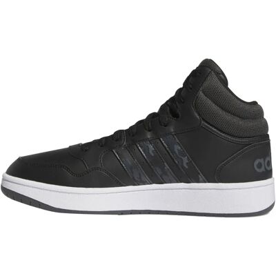 Adidas Hoops 3.0 Mid Sneakers - Schwarz / Grau - Sneaker Adidas Hoops 3.0 Mid Sneakers - Schwarz / Grau - Sneaker