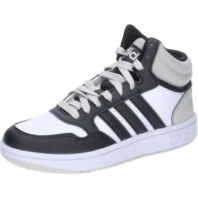 Adidas Hoops 3.0 Mid Buty - Unisex - Czarny/Szary - Dzieci Adidas Hoops 3.0 Mid Buty - Unisex - Czarny/Szary - Dzieci