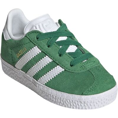 Adidas Gazelle Kinder Sneaker mit Elastischen Schnürsenkeln - grün/cloud white/gold metallic (IH0363) Adidas Gazelle Kinder Sneaker mit Elastischen Schnürsenkeln - grün/cloud white/gold metallic (IH0363)