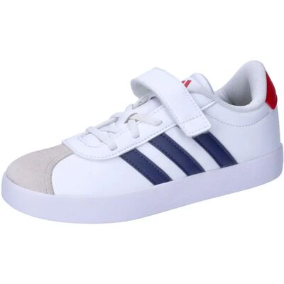 Baskets Velcro Enfant Adidas VL Court 3.0 Blanc - Publicité Baskets Velcro Enfant Adidas VL Court 3.0 Blanc - Publicité