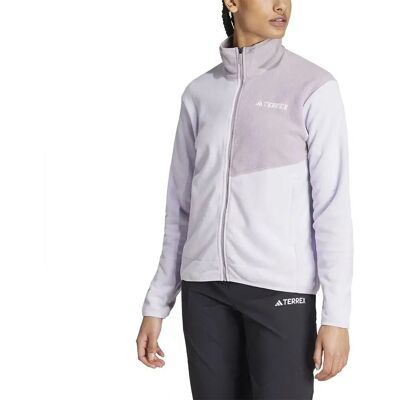 damska kurtka polarowa adidas Terrex Multi z pełnym zamkiem Fioletowa - Kurtka damska kurtka polarowa adidas Terrex Multi z pełnym zamkiem Fioletowa - Kurtka