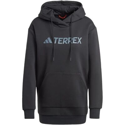 adidas Terrex Multi Duży Logo Bluza z kapturem - Czarna adidas Terrex Multi Duży Logo Bluza z kapturem - Czarna