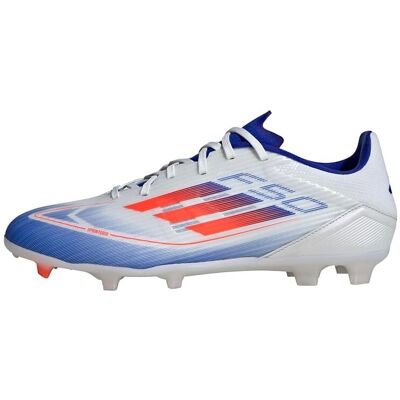 Bottes de football adidas F50 League Blanc/Rouge/Bleu - Sol ferme et multi-surface - Publicité Bottes de football adidas F50 League Blanc/Rouge/Bleu - Sol ferme et multi-surface - Publicité