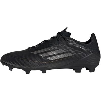 Bottes de football adidas F50 League noir/argent - Sol ferme - Publicité Bottes de football adidas F50 League noir/argent - Sol ferme - Publicité