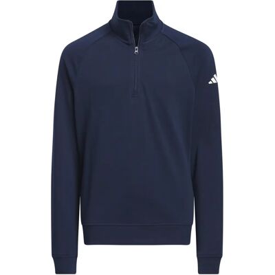 adidas Bambini Navy 1/4-Zip Strato Pullover adidas Bambini Navy 1/4-Zip Strato Pullover