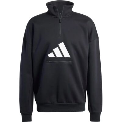 Adidas Herren Sweatshirt Future Icons 3 Streifen Logo Half-Zip - Schwarz - M Adidas Herren Sweatshirt Future Icons 3 Streifen Logo Half-Zip - Schwarz - M