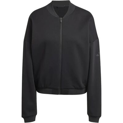 adidas Essentials Contemporary Logo Bomber Jacke - Damen - Schwarz adidas Essentials Contemporary Logo Bomber Jacke - Damen - Schwarz