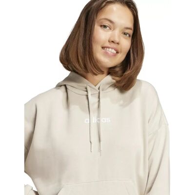 adidas Damen Essentials Linear Fleece Hoodie - Kapuzenpullover adidas Damen Essentials Linear Fleece Hoodie - Kapuzenpullover