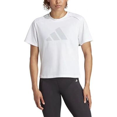 adidas Λευκό T-shirt με μεγάλο λογότυπο - Γυμναστήριο & Προπόνηση adidas Λευκό T-shirt με μεγάλο λογότυπο - Γυμναστήριο & Προπόνηση