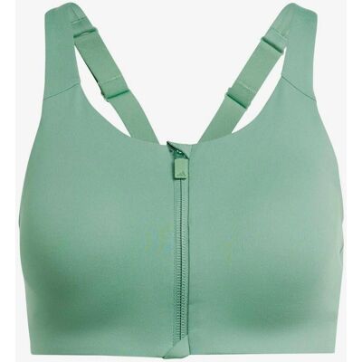 adidas TLRD Impact Luxe Hoge Steun Rits Bh - Groen adidas TLRD Impact Luxe Hoge Steun Rits Bh - Groen