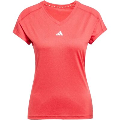 adidas AEROREADY Esențial pentru Antrenament Tricou cu V - Roșu adidas AEROREADY Esențial pentru Antrenament Tricou cu V - Roșu