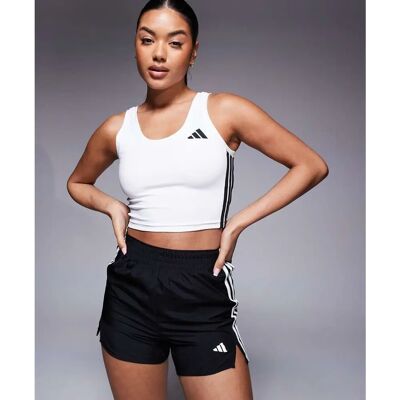 Top da donna adidas Train Essentials 3-Strisce - bianco/nero - XL Top da donna adidas Train Essentials 3-Strisce - bianco/nero - XL