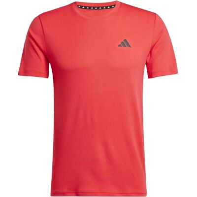 adidas Train Essentials Lucid Red Schwarz Trainings-T-Shirt adidas Train Essentials Lucid Red Schwarz Trainings-T-Shirt