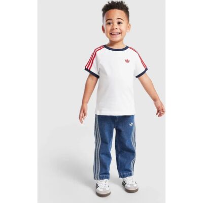 adidas Kinder Denim T-Shirt Set - Blau - Kleidung adidas Kinder Denim T-Shirt Set - Blau - Kleidung