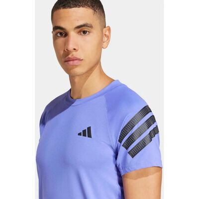 adidas Icon 3-Stripes T-Shirt - Blau - Slim Fit - T-Shirt adidas Icon 3-Stripes T-Shirt - Blau - Slim Fit - T-Shirt