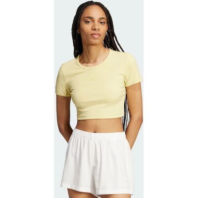 adidas Essentials Ribbed Gelb T-Shirt - T-Shirt adidas Essentials Ribbed Gelb T-Shirt - T-Shirt
