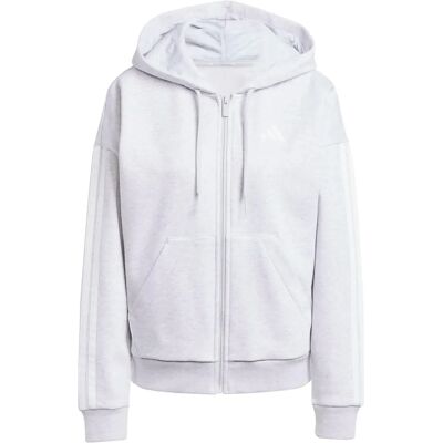 adidas W 3S FL FZ HD Grijs Hoodie adidas W 3S FL FZ HD Grijs Hoodie
