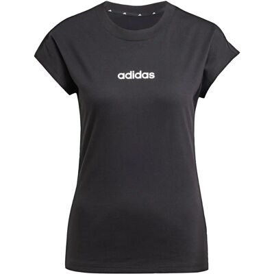adidas JC8238 Schwarzes Baumwoll-T-Shirt - Sportlich Casual adidas JC8238 Schwarzes Baumwoll-T-Shirt - Sportlich Casual