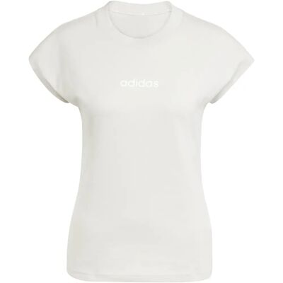 Adidas Beiger Slim Fit Baumwoll-T-Shirt - T-Shirt Adidas Beiger Slim Fit Baumwoll-T-Shirt - T-Shirt
