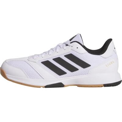 Ténis indoor adidas Ligra 8 - Branco - Respirável, Materiais reciclados Ténis indoor adidas Ligra 8 - Branco - Respirável, Materiais reciclados