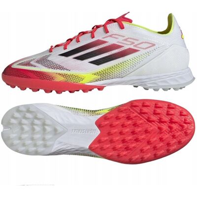 Adidas - F50 Pro TF IE1220 - Czerwony/Biały - Buty piłkarskie Adidas - F50 Pro TF IE1220 - Czerwony/Biały - Buty piłkarskie