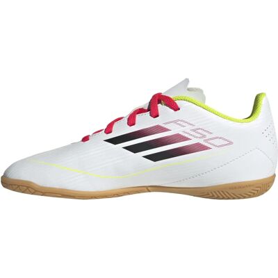 Adidas F50 Club Kids Hallenschuhe - Weiß, Leicht, Nicht abfärbend Adidas F50 Club Kids Hallenschuhe - Weiß, Leicht, Nicht abfärbend