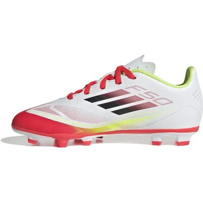 Adidas F50 Club Jr IE1309 Kinderfußball - Rot/Weiß - Fußballschuhe Adidas F50 Club Jr IE1309 Kinderfußball - Rot/Weiß - Fußballschuhe