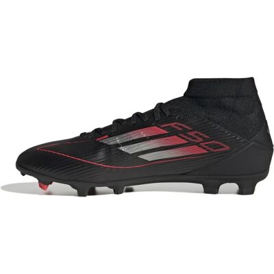 Adidas F50 League Mid FG/MG Football Shoes - Black/Red Adidas F50 League Mid FG/MG Football Shoes - Black/Red