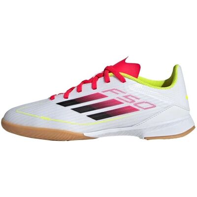 adidas Copii F50 League Ghete de Sală Albe - Ghete de futsal pentru copii adidas Copii F50 League Ghete de Sală Albe - Ghete de futsal pentru copii
