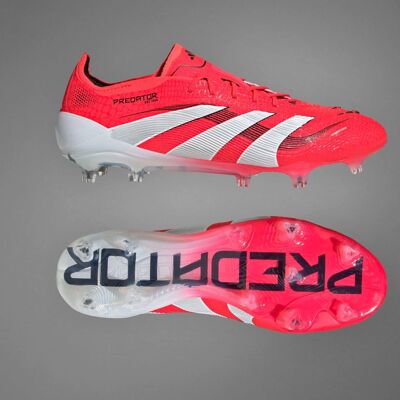 Bottes Predator Elite Firm Ground adidas - Rouge - Chaussures de football - Publicité Bottes Predator Elite Firm Ground adidas - Rouge - Chaussures de football - Publicité