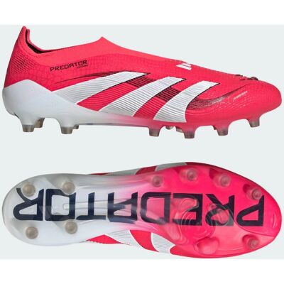 bottes de football sans lacets Predator Elite - Rouge - Publicité bottes de football sans lacets Predator Elite - Rouge - Publicité